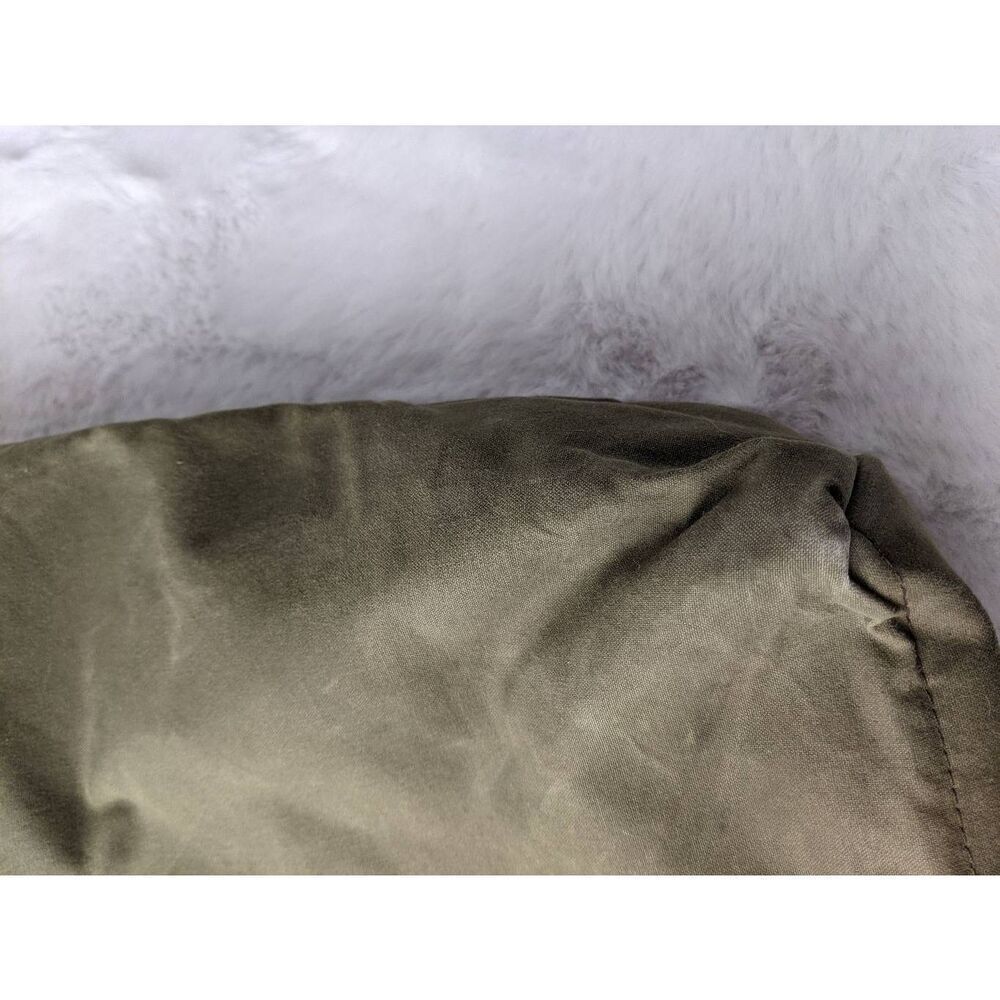 Filson Vintage Two Tone Tote Bag Canvas Green Navy w Pockets **Distressed Stains - Picture 9 of 16